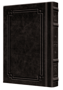 Interlinear Tehillim / Psalms Pocket Size The Schottenstein edition - Signature Leather - Charcoal Black  - Signature Leather - Charcoal Black