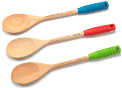 Deluxe Wood Spoon With Ergonomic Handle