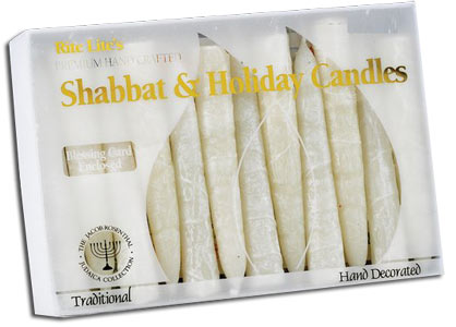Premium Hand Crafted White Frosted Candles - 12 per Box