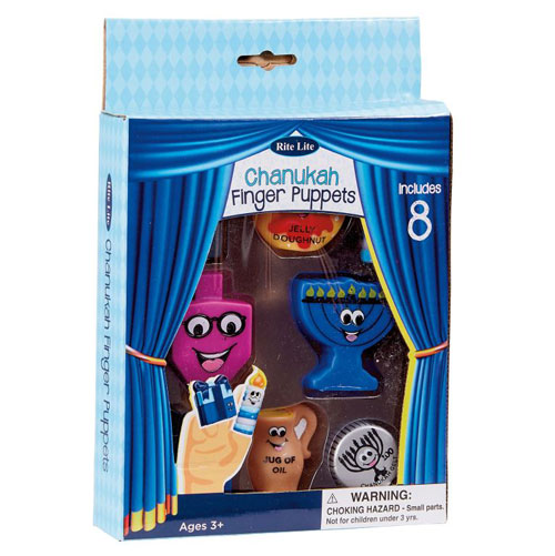 Chanukah Candle Finger Puppets - Set of 9