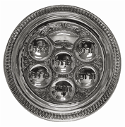 Silver Plated Seder Plate 15