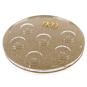 Waterdale Seder Plate Round Gold with U Base