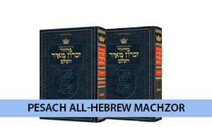 All Hebrew Pesach Machzor
