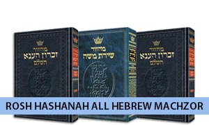 Rosh Hashanah All Hebrew Machzor